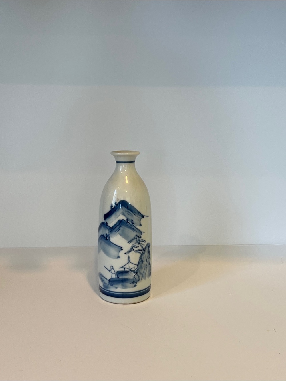 Vintage Japanese Ceramic Sake Bottle or Tokkuri